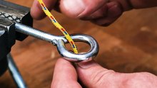 Easy steps to tie a swivel to your fishing line! 🐟💯