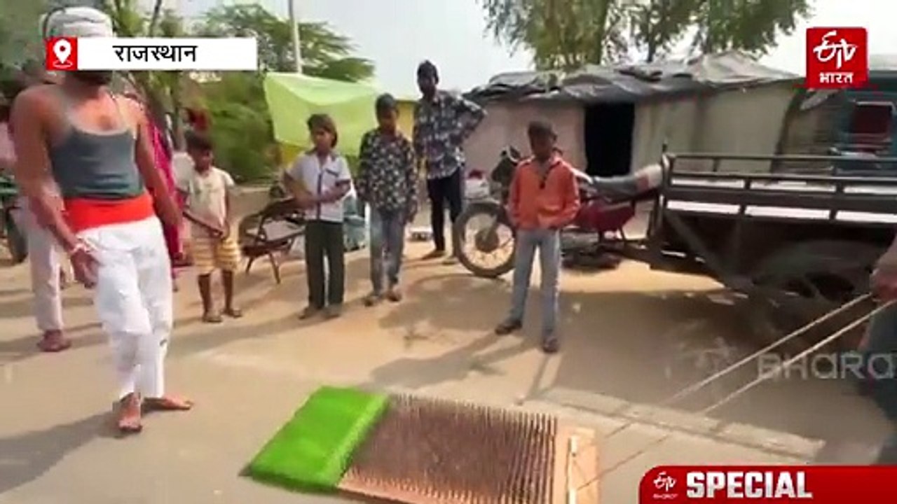 खाटू श्याम का अनोखा भक्त: 1000 कीलों पर दंडवत करते हुए मंदिर पहुंचेगा नितेश, डेढ़ महीने में पूरी होगी यात्रा