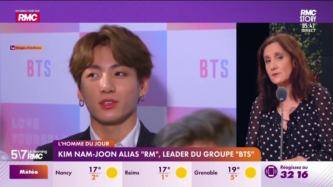Le Portrait de Virginie Phulpin : Kim Nam-Joon alias "RM", leader du groupe "BTS" - 20/03