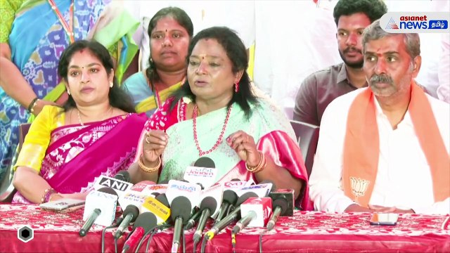 திராவிட நாடு என்று சொல்லி தமிழின் தொன்மையை மறைத்துக்கொண்டிருக்கிறார்கள் ! தமிழிசை அதிரடி