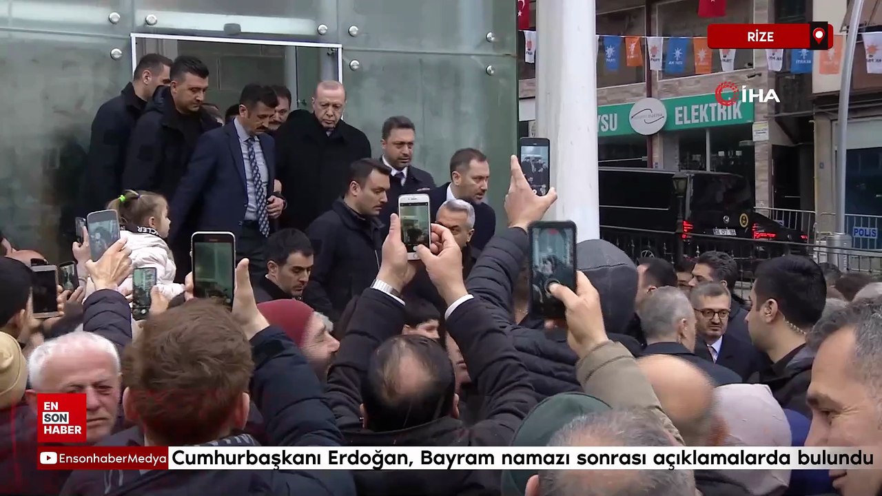 Cumhurbaşkanı Erdoğan Bayram namazı sonrası açıklamalarda bulundu