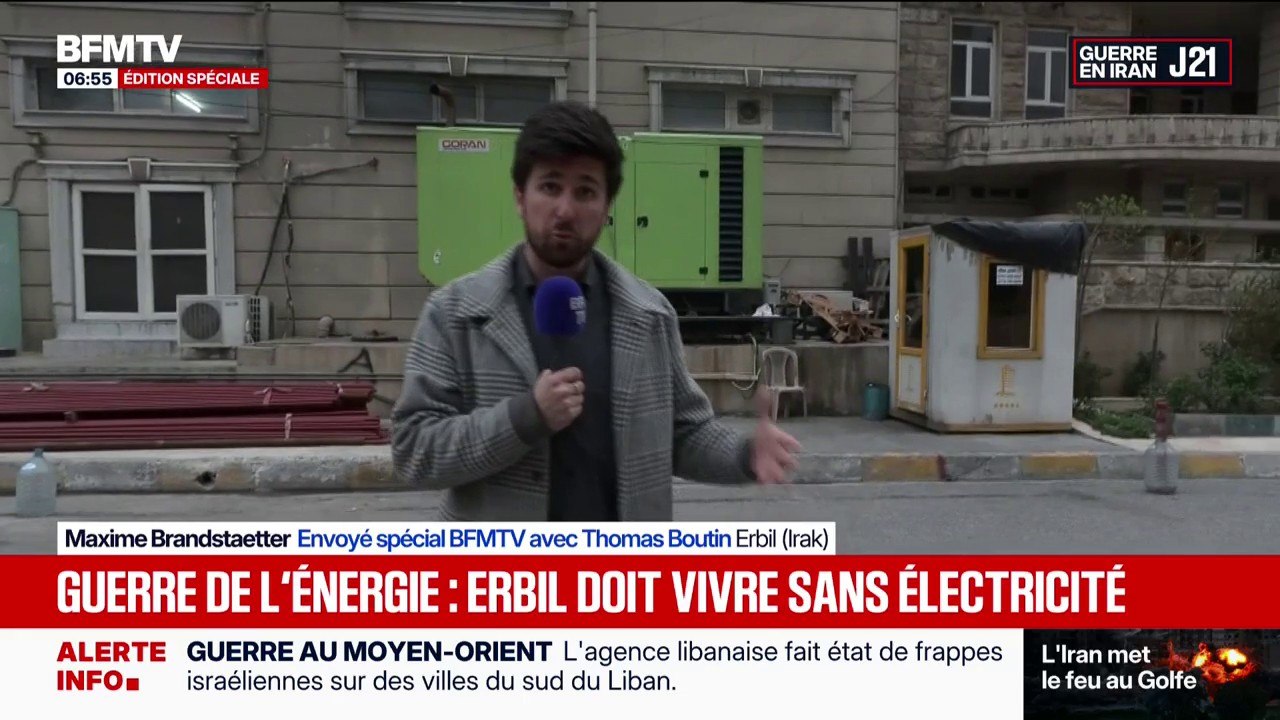 Guerre au Moyen-Orient: depuis le début du conflit, la ville d'Erbil (Irak) ne peut fournir que quatre heures d'électricité par jour à ses habitants