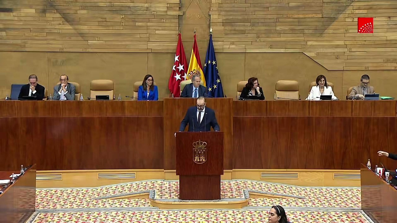 Ismael Sirio López (PP) tiene que cortar su intervención ante un grave insulto lanzado desde la bancada de 'Hamás Madrid'