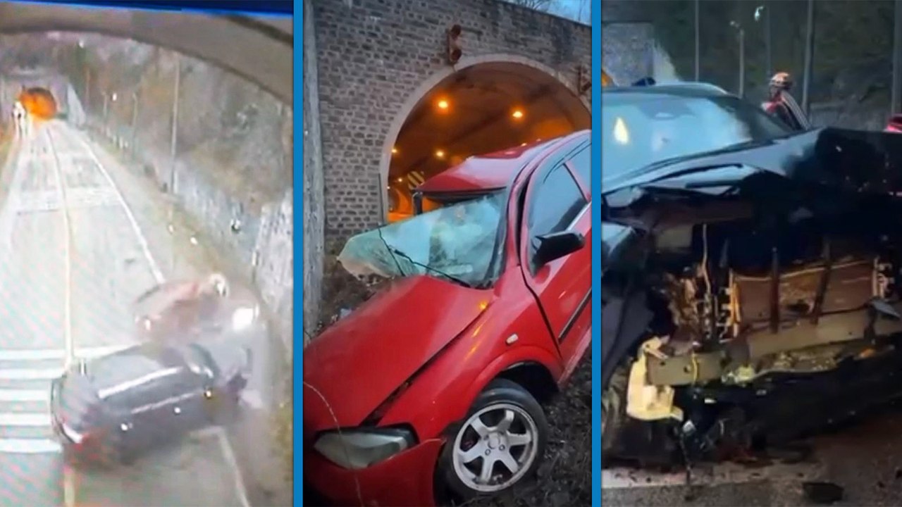 İki otomobilin çarpıştığı kaza kamerada; 1 ölü, 5 yaralı