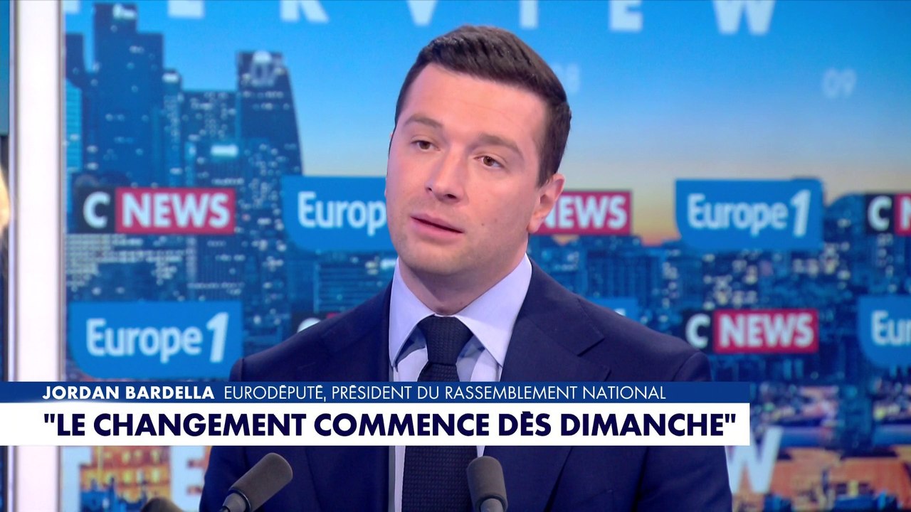 Jordan Bardella : «Le changement il ne commence pas en 2027, il va commencer dès dimanche»
