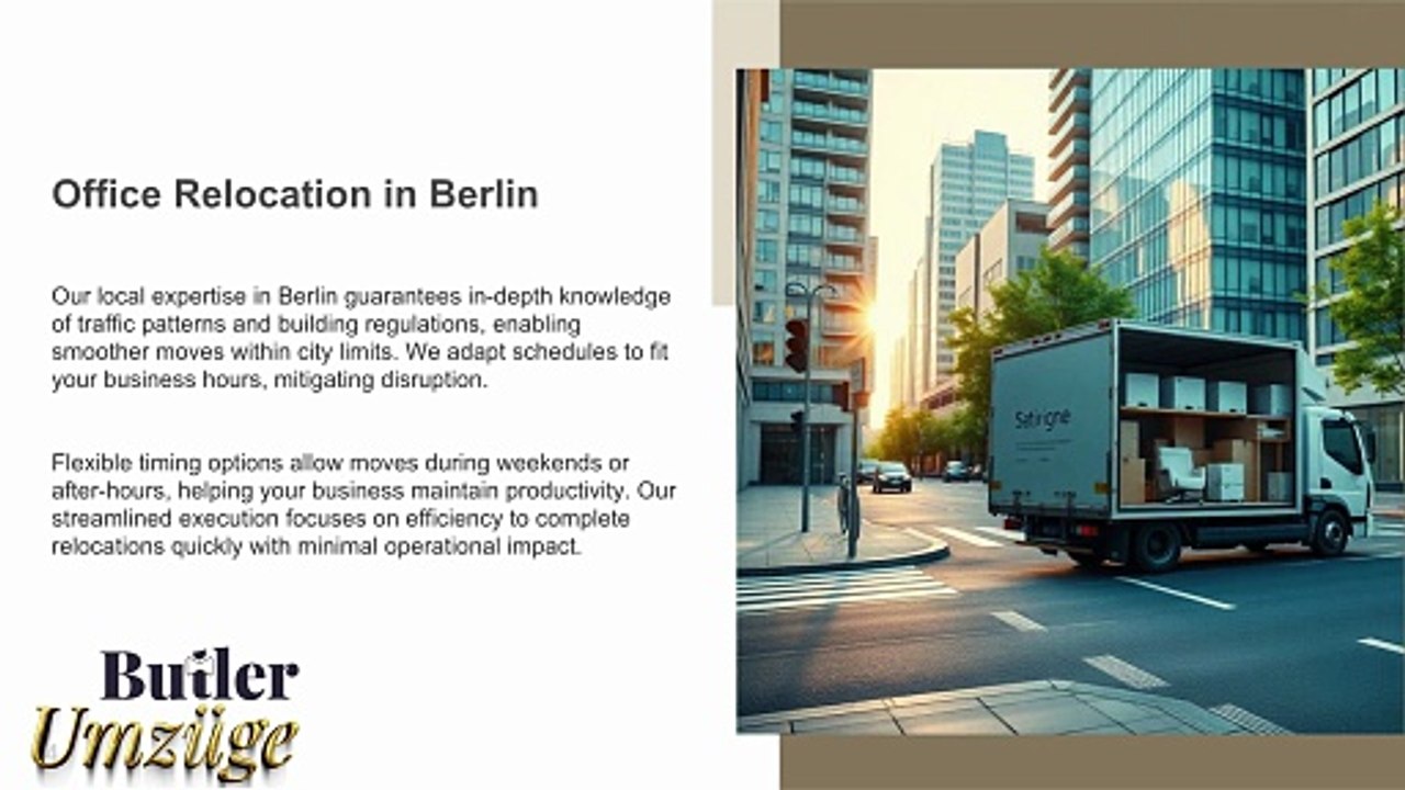 Nationwide Office Moves in Germany & Butler Umzüge GmbH