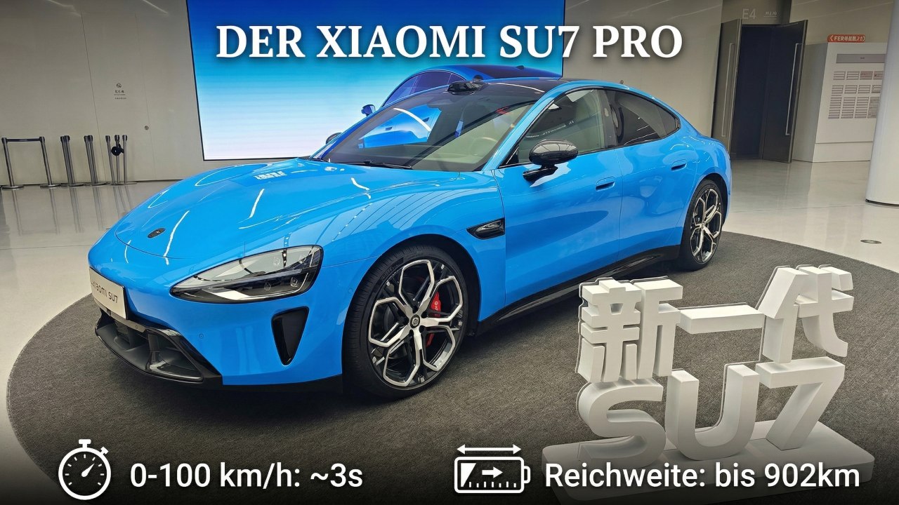 2026 Xiaomi SU7 Pro: Elektro-Limousine mit 800V & Hightech