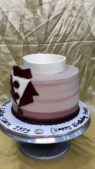 Sophisticated Suit Birthday Cake