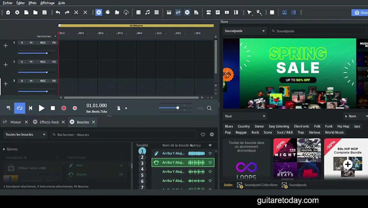 Tuto Magix Music Maker  Créer un backing track guitare facilement
