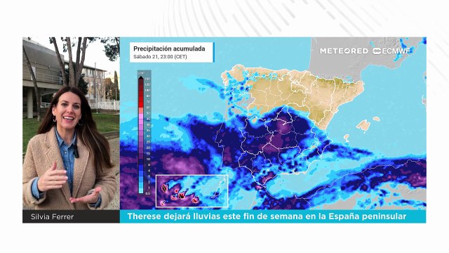 La borrasca Therese dejará lluvias y tormentas en varias comunidades de la España peninsular