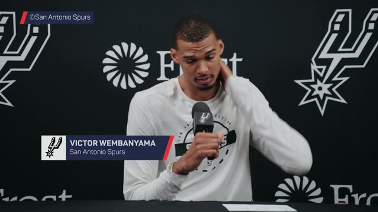 Spurs - Wembanyama raconte son panier décisif et... la tâche de vin sur son short !