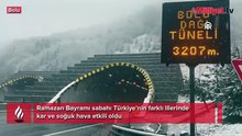İstanbul’un yanı başı! Bayram sabahı kar sürprizi, her yer beyaza büründü