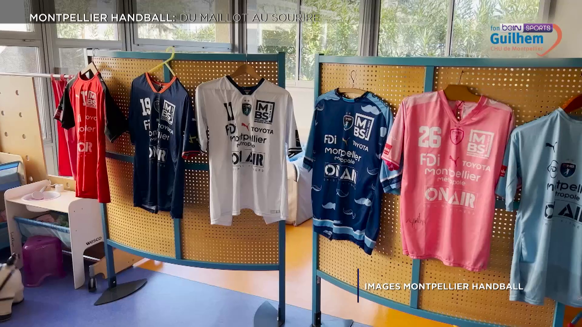 Des maillots du MHB transformés en blouses pédiatriques pour le CHU de Montpellier