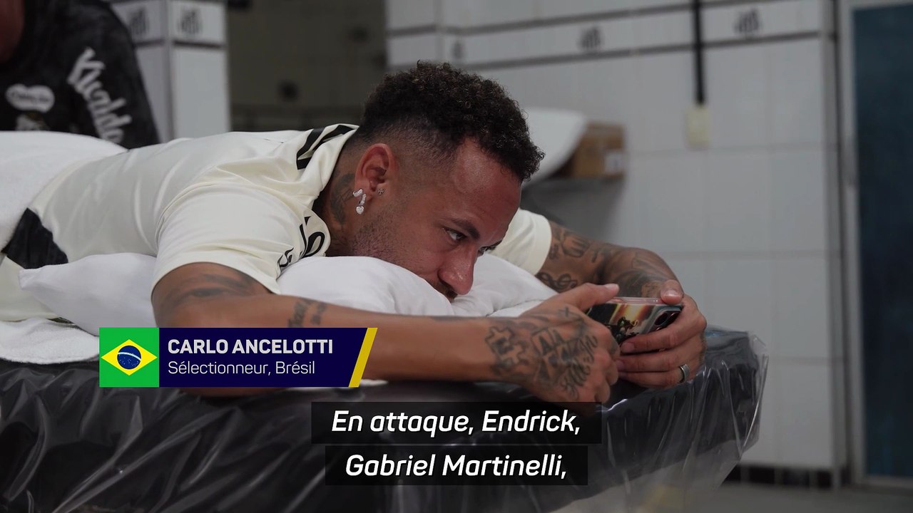 Le moment où Neymar apprend sa non-convocation en pleine séance de massage