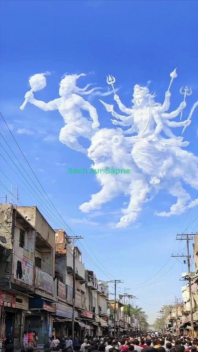 साक्षात दर्शन  माँ शेरावाली और हनुमान जी मंदिर में प्रकट हुए!