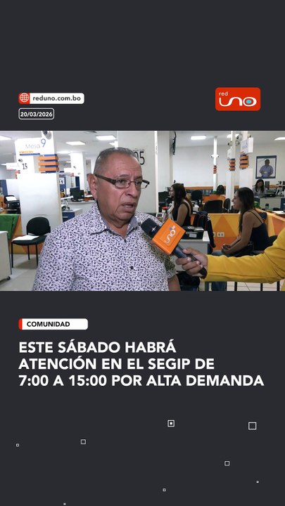 Ante la alta demanda de cédulas de identidad, el SEGIP atenderá este sábado en horario normal, de 7:00 a 15:00.