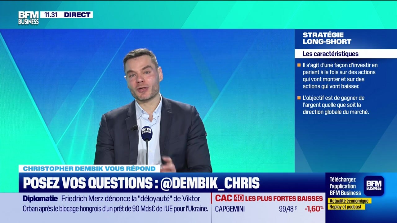 Christopher Dembik vous répond - Stratégie long-short : de quoi s'agit-il ? - 20/03