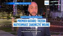 Stanowcze słowa premiera Kataru: Ta wojna musi się skończyć