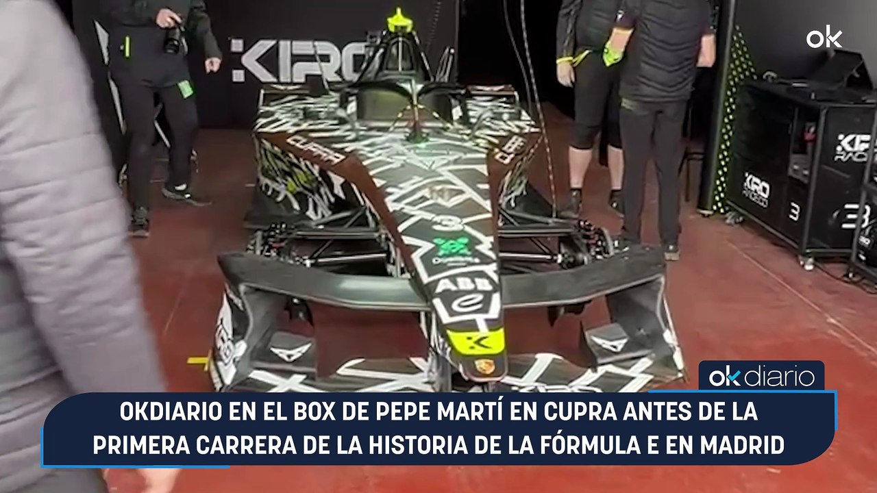 OKDIARIO en el box de Pepe Martí en Cupra antes de la primera carrera de la historia de la Fórmula E en Madrid