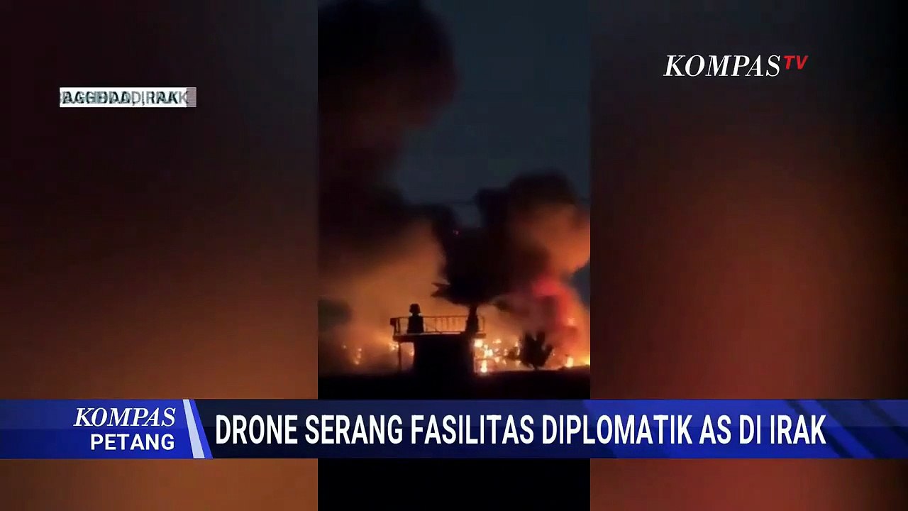 Drone Serang Fasilitas Diplomatik AS di Irak, Kelompok Militan Pro-Iran Mengaku Bertanggungjawab