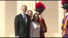 Il Papa riceve il Re di Spagna Felipe VI e la Regina Letizia