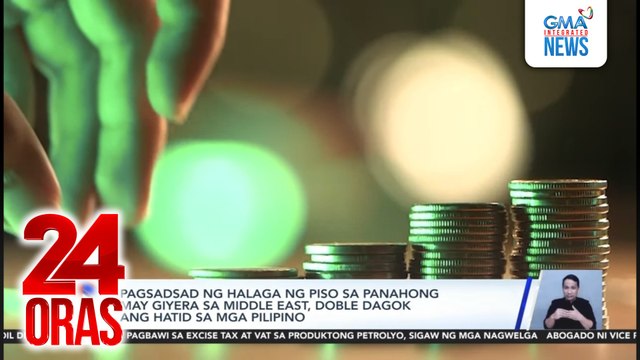 Pagsadsad ng halaga ng piso sa panahong may giyera sa Middle East, doble dagok ang hatid sa mga Pilipino | 24 Oras