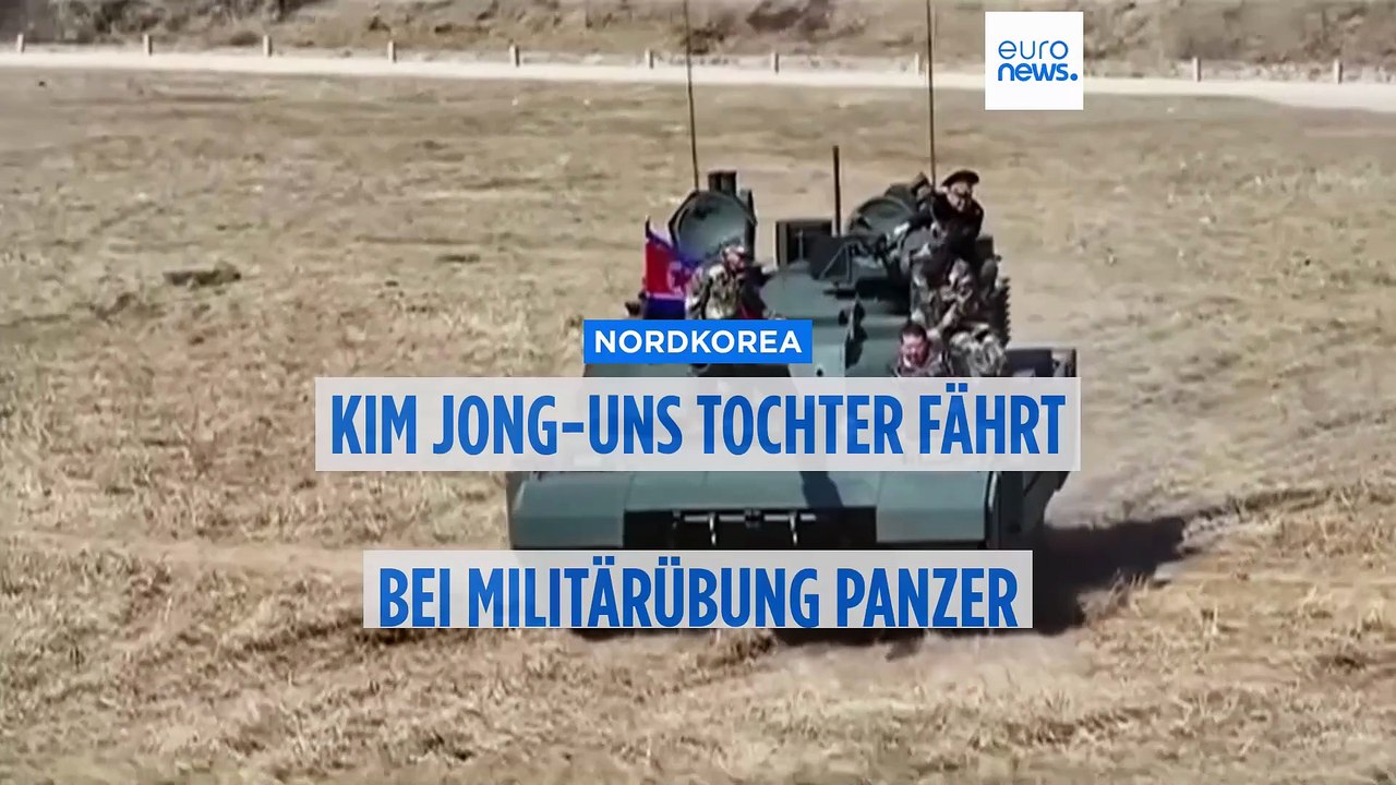 Panzerfahrt mit Symbolkraft: Kim Jong Uns Tochter im Rampenlicht