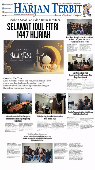 Selamat Idul Fitri 1447 Hijriah, Mohon Maaf Lahir dan Batin Terbiters!