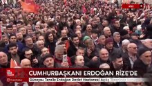 Cumhurbaşkanı Erdoğan: Annemin adını taşıyan tesisi Rize'ye kazandırmak bir bahtiyarlık