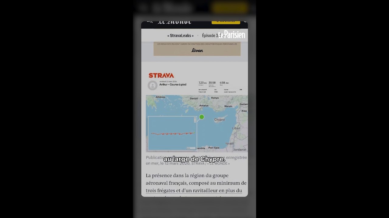 Strava : la gaffe d'un marin sur le porte-avions Charles de Gaulle