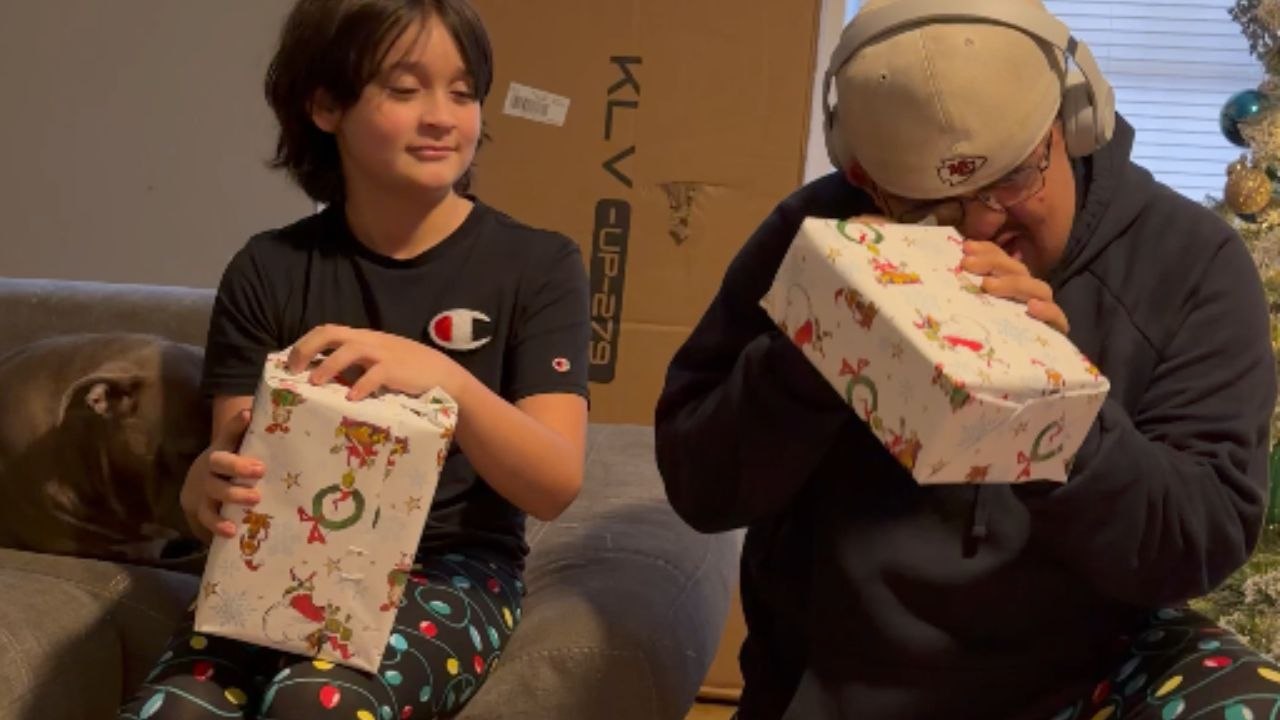 Boys cannot contain excitement after opening Kansas City Chiefs game tickets