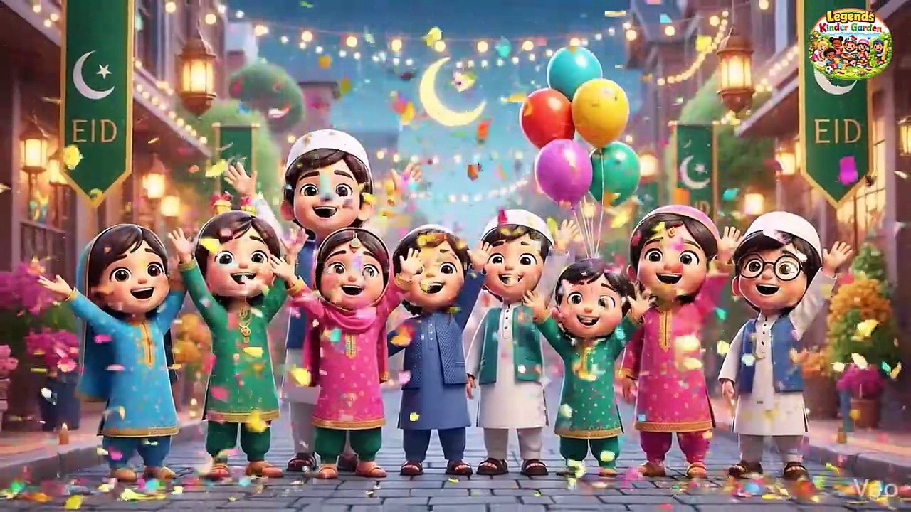 Sabko Sabko Eid Mubarak | Eid Mubarak! 🌙 Kids Eid Song | Mummy Papa Eid Mubarak|#LegendsKinderGarden