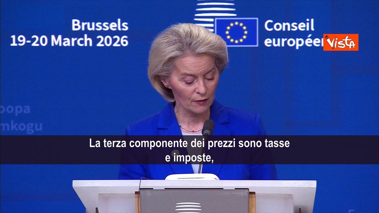 Caro energia, Von Der Leyen: Dobbiamo aggiornare meccanismo Ets e abbassare tasse elettricità
