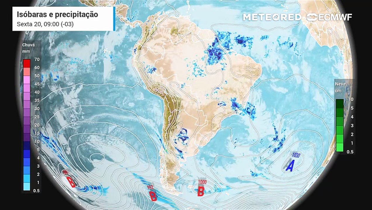 Sexta-feira, 20 de março: Previsão de chuva, ne...