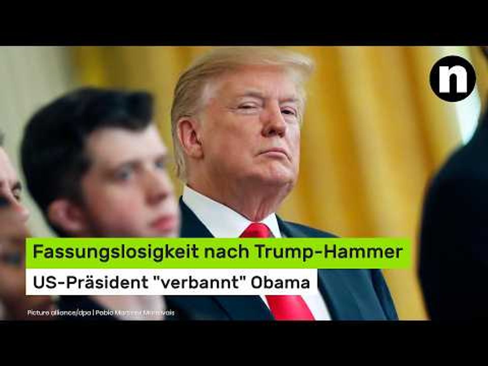Fassungslosigkeit nach Trump-Hammer - US-Präsident 'verbannt' Obama