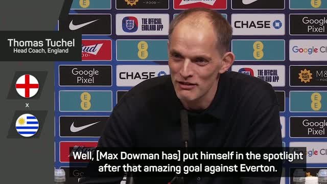 Tuchel hints Arsenal starlet Dowman is 'in the mix' for World Cup squad
