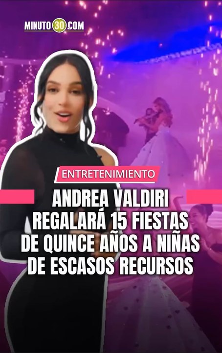 Andrea Valdiri lo volvió a hacer: anunció un sorteo masivo para regalarle la fiesta de 15 años a 15 niñas que lo necesiten.