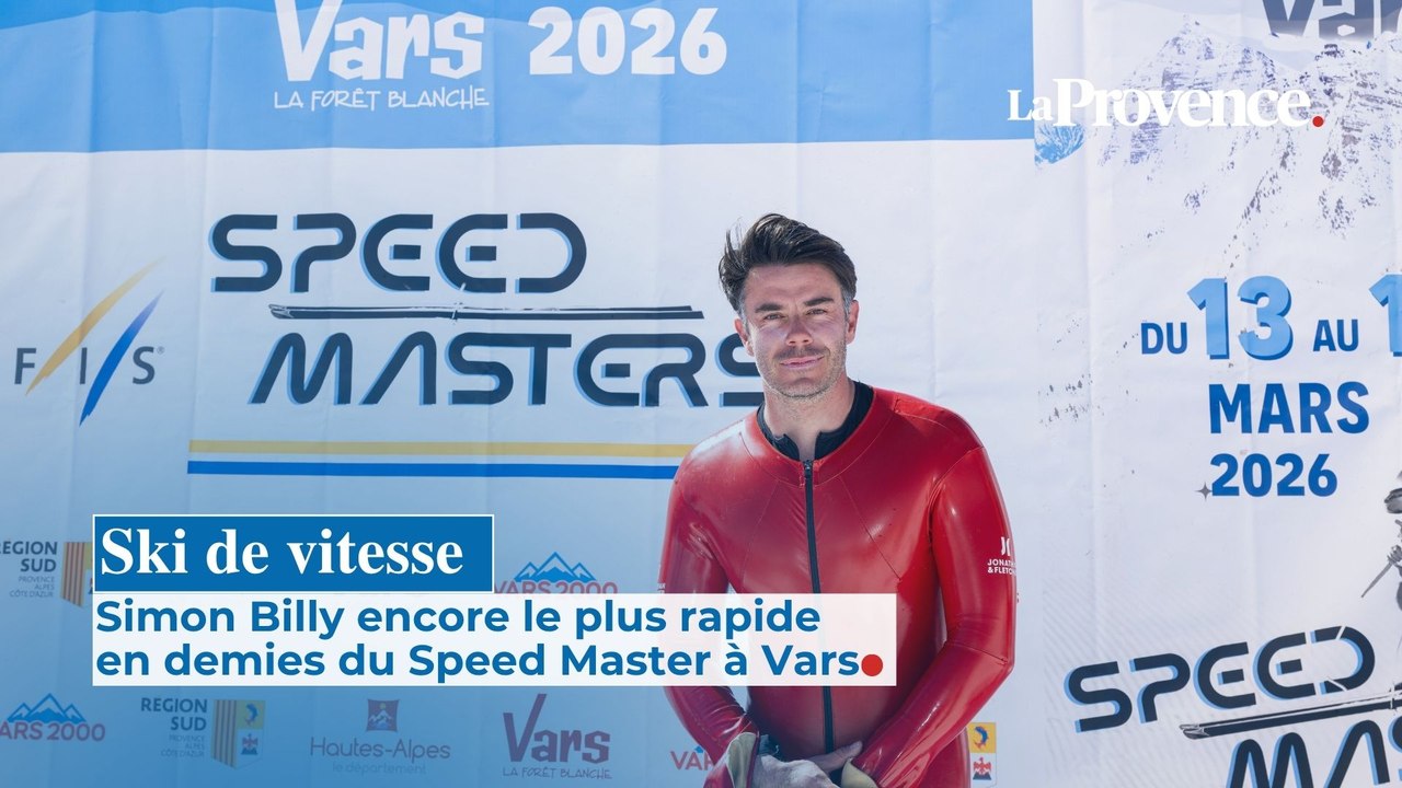 Ski de vitesse : Simon Billy encore le plus rapide en demies du Speed Master à Vars