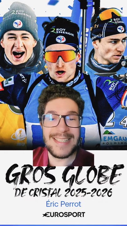 ÉRIC PERROT REMPORTE LE GROS GLOBE DE CRISTAL !Après Lou Jeanmonnot chez les femmes, c'est donc Eric Perrot chez les hommes qui devient champion du monde et fait entrer cette saison de biathlon 2025-2026 encore plus dans la légende !