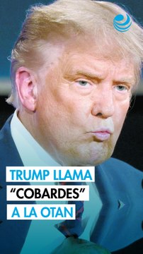 Trump tacha de cobardes a aliados de la OTAN por su falta de apoyo en la guerra contra Irán