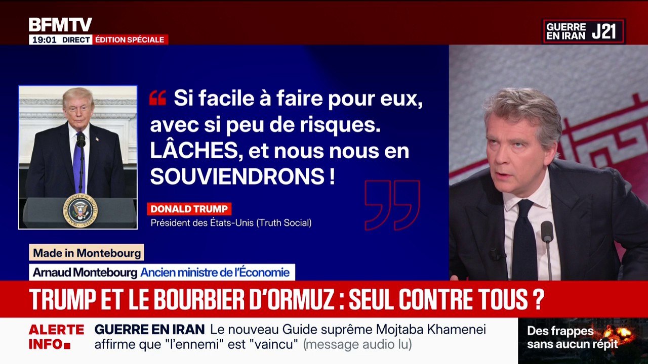 MADE IN MONTEBOURG - “C’est l’administration américaine et Donald Trump qui sont seuls et en difficulté”, dénonce Arnaud Montebourg, ancien ministre de l'Économie