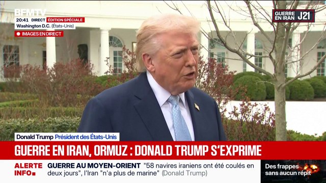 Guerre au Moyen-Orient: Nous nous en sortons très bien dans le détroit d'Ormuz , annonce Donald Trump