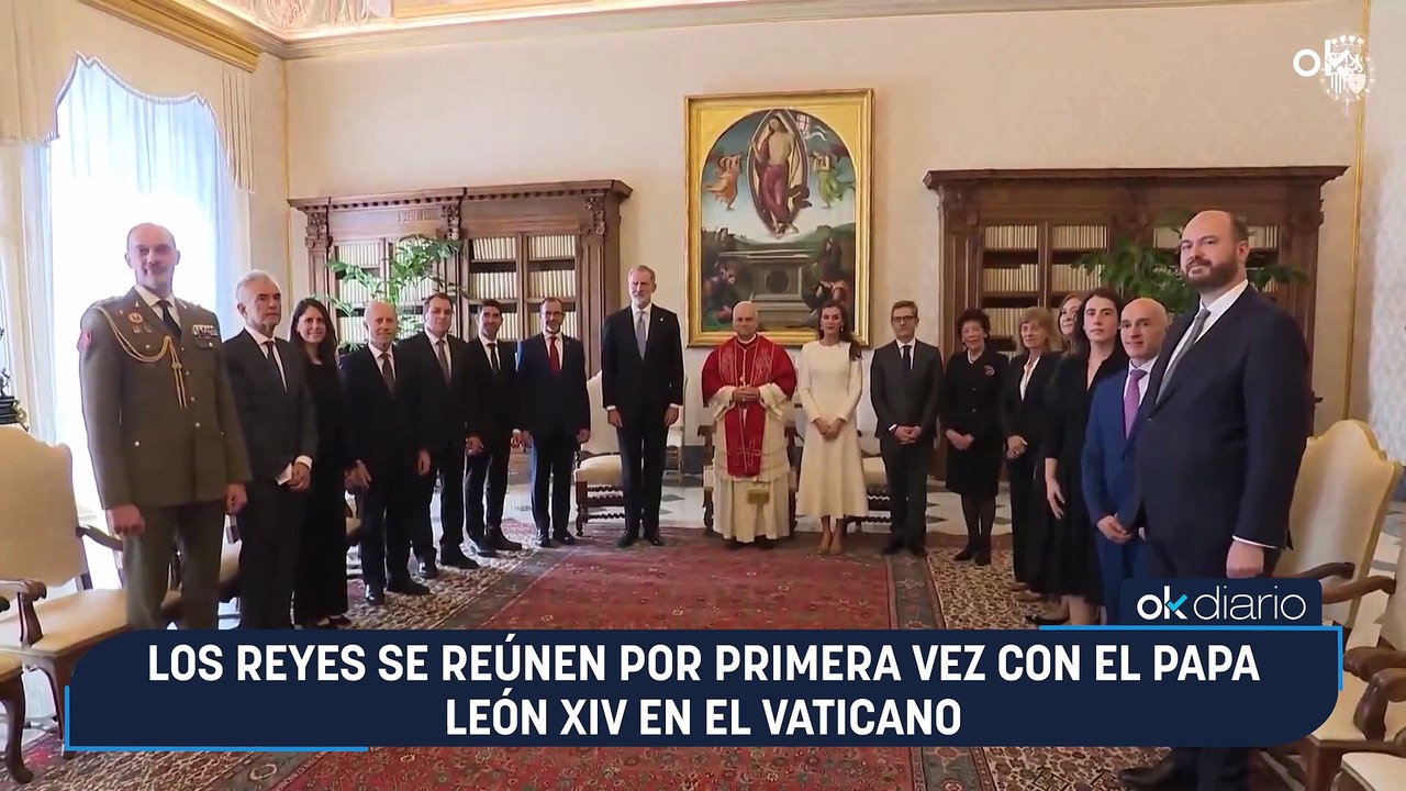 Los Reyes se reúnen por primera vez con el Papa León XIV en el Vaticano