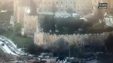 Un misil impacta en la Ciudad Vieja de Jerusalén.
