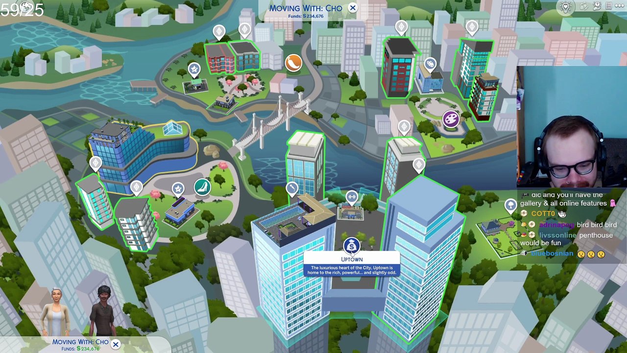 playing sims 4 yippeeeeeee [aksually VOD p4]