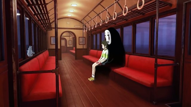 Relaxing Spirited Away Train Ride Studio Ghibli ASMR