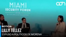Lilly Téllez expone a políticos de Morena en cumbre de seguridad en Miami
