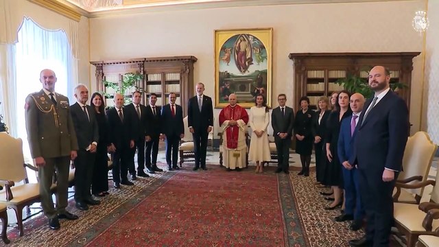 Los Reyes se reúnen con León XIV en su visita al Vaticano