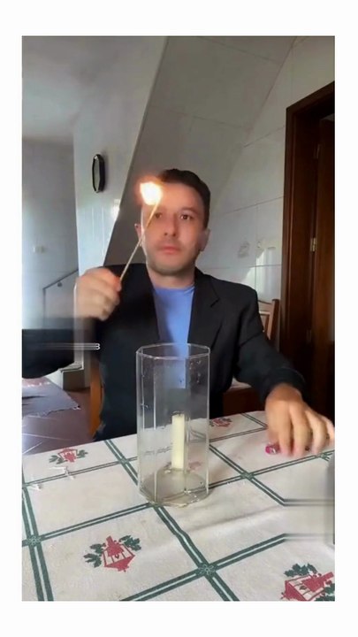 Funny Trick Candle burn in the water