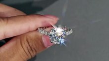 Luxury 5CT Moissanite Engagement Ring 💎 Certified Bridal Sparkle